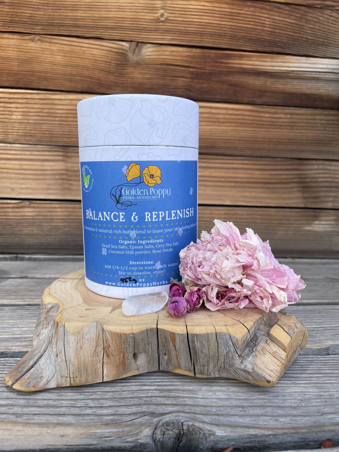 Balance & Replenish Bath Salts, 16oz
