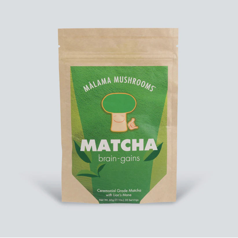 Lion's Mane Matcha - Malama Mushrooms 3.5 oz bag