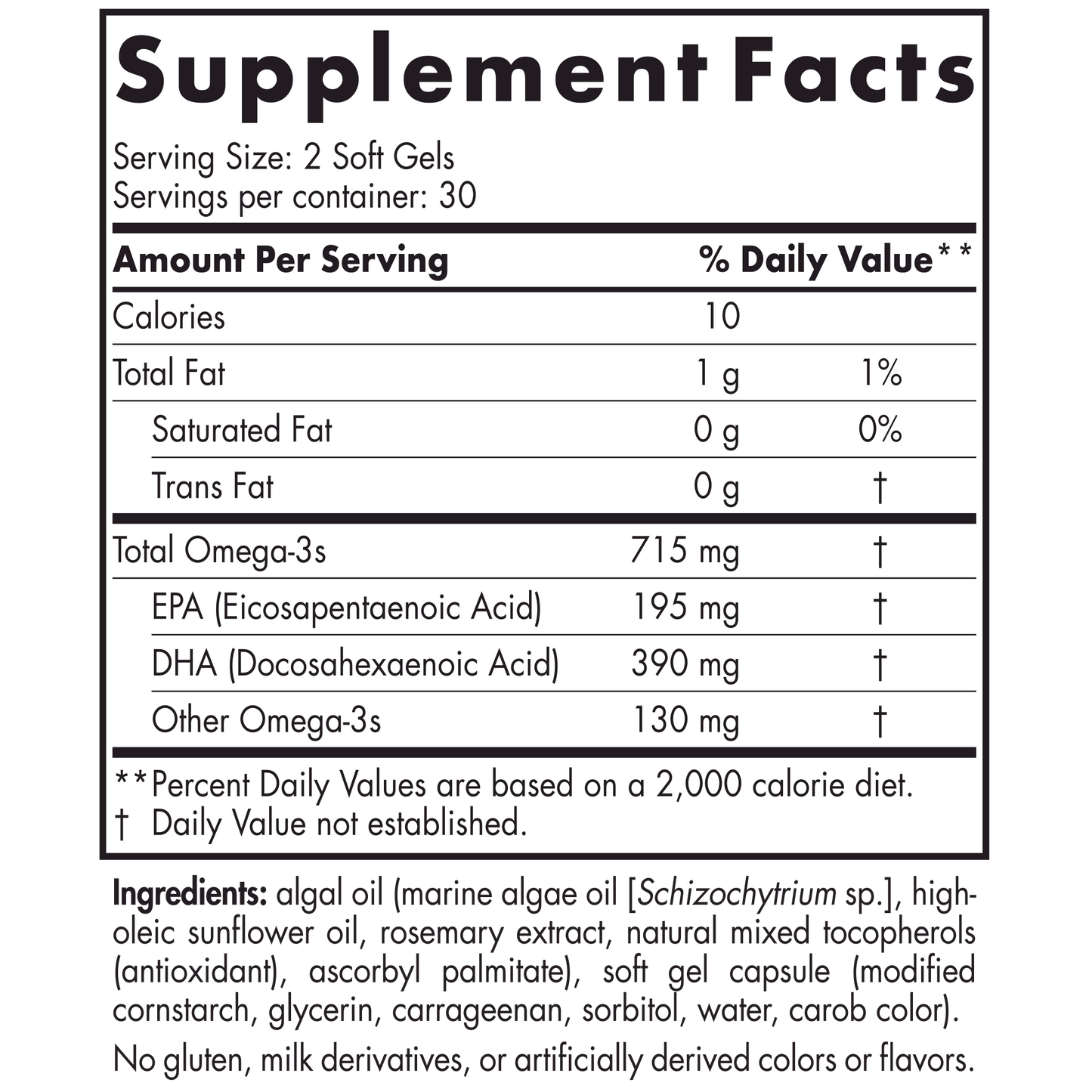 Algae Omega - Nordic Naturals 60 gels