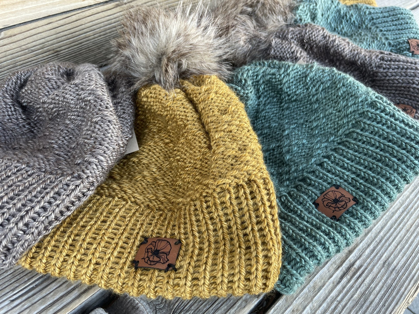 Golden Poppy Beanie Hat