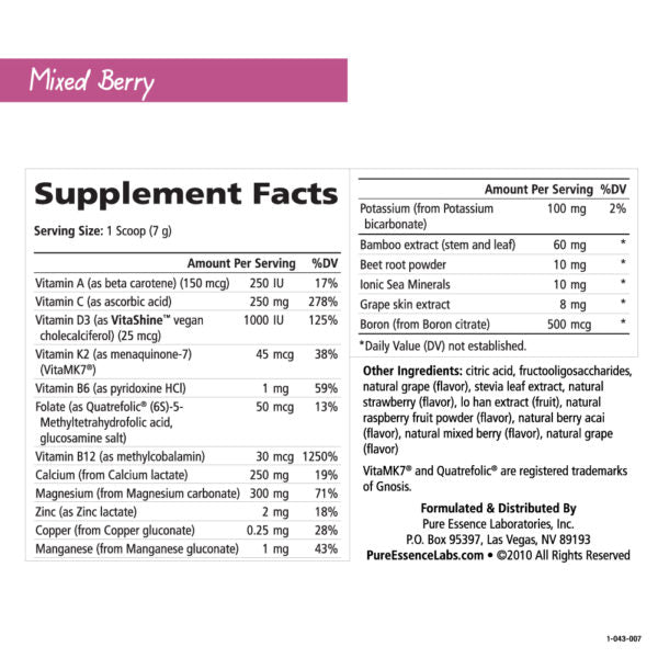 Pure Essence Labs - Ionic Fizz Super D-K Calcium Plus -