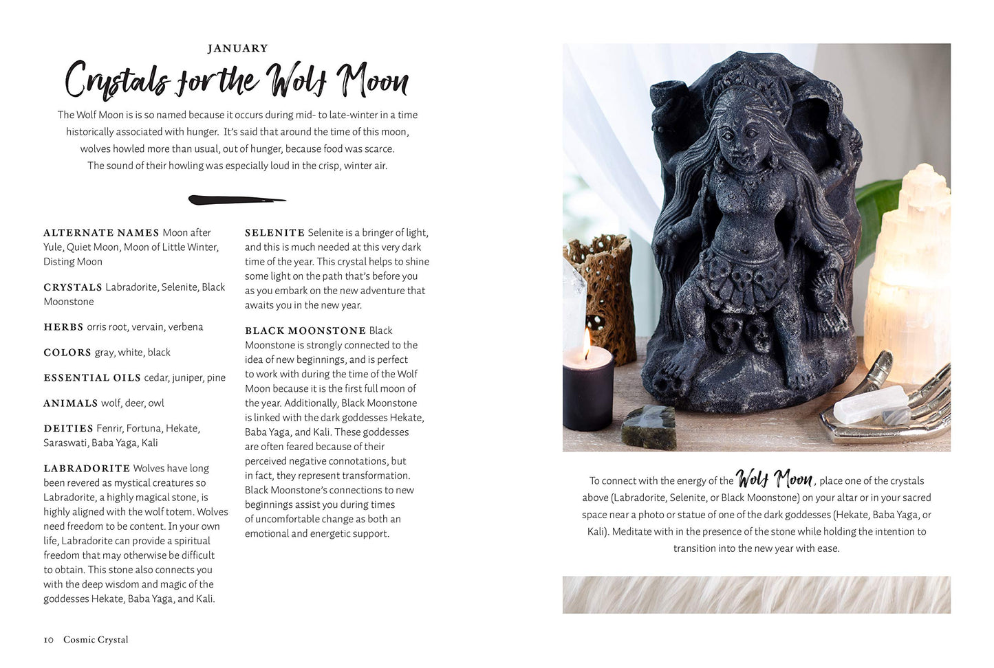 Cosmic Crystals: Rituals & Meditations for connecting with Lunar energy- By Ashley Leavy