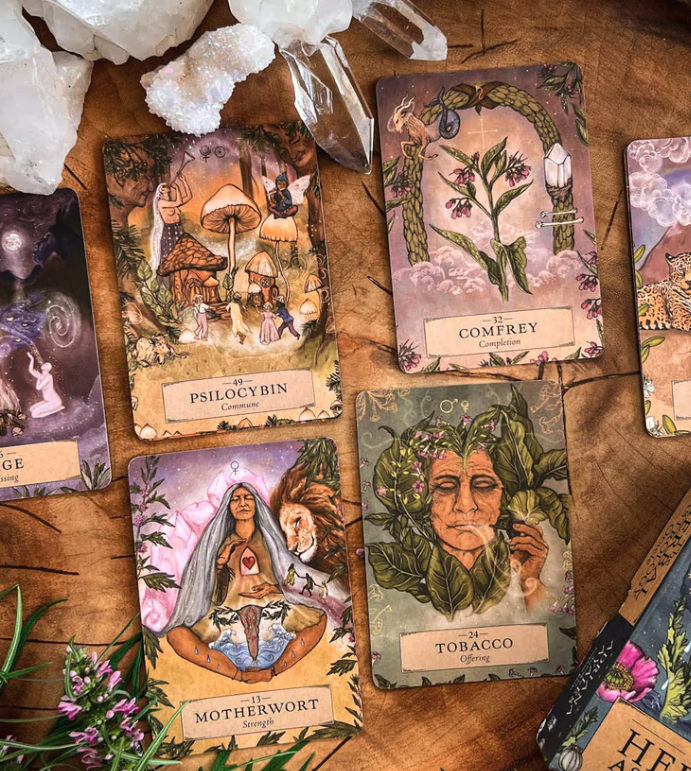 The Herbal Astrology Oracle: A 55-Card Deck & Guidebook By Adriana Ayales