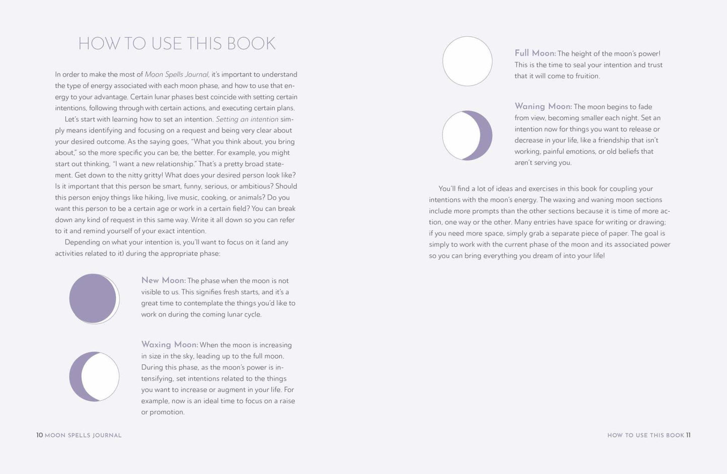 Moon Spells Journal: Guided Rituals, Reflections, & Meditations by Diana Ahlquist
