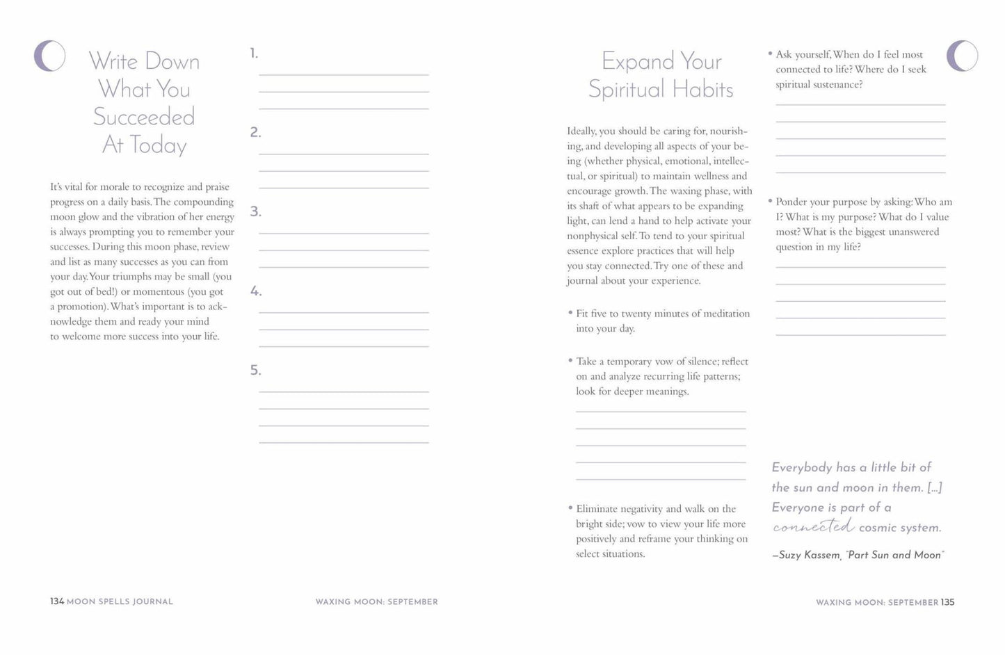 Moon Spells Journal: Guided Rituals, Reflections, & Meditations by Diana Ahlquist