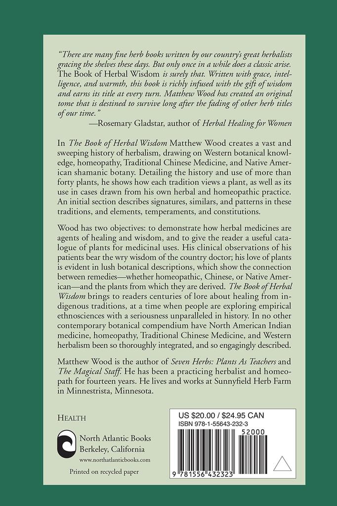 Book of Herbal Wisdom - Matthew Wood