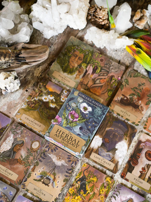 The Herbal Astrology Oracle: A 55-Card Deck & Guidebook By Adriana Ayales