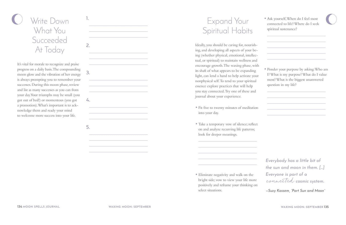 Moon Spells Journal: Guided Rituals, Reflections, & Meditations by Diana Ahlquist