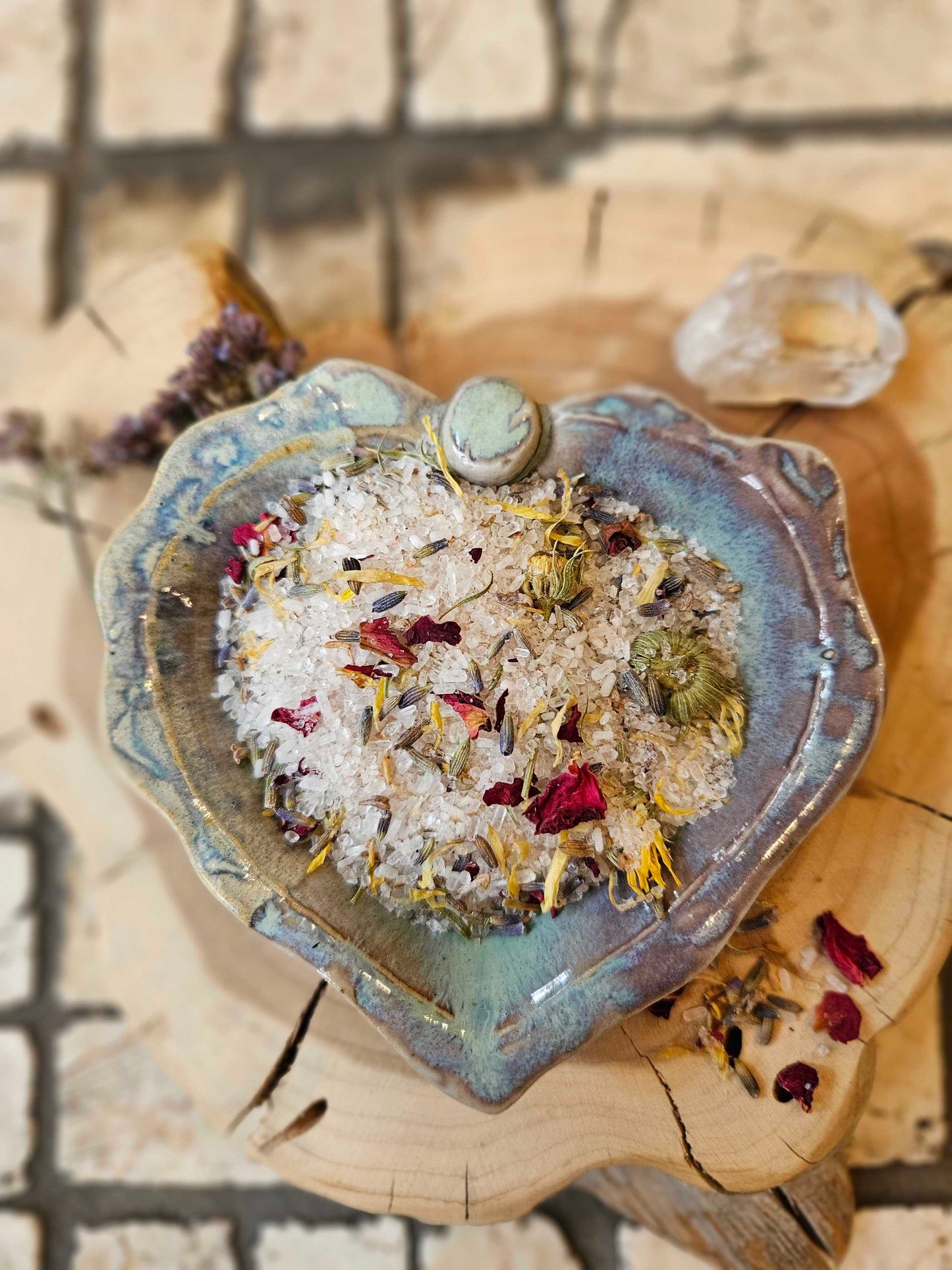 Flower Power Bath Salts, 16 oz Tube