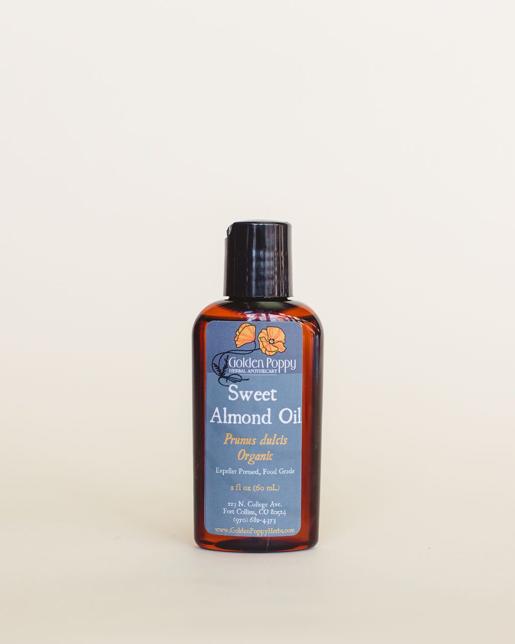 Almond Oil, Organic 2oz Bottle