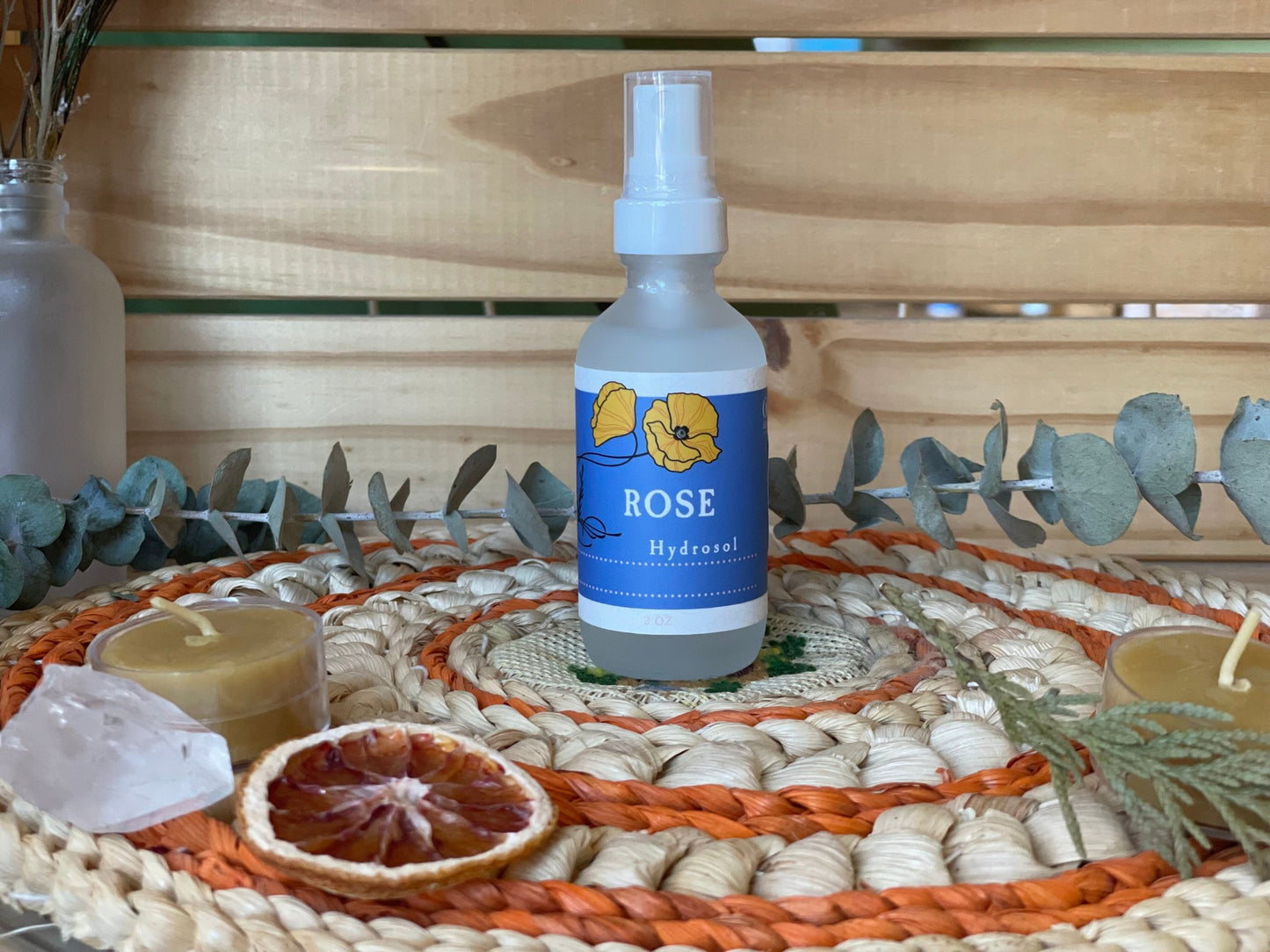 Rose Hydrosol, Organic 2oz Mister