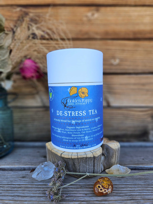 De-Stress Tea, 20oz Tube (112g)