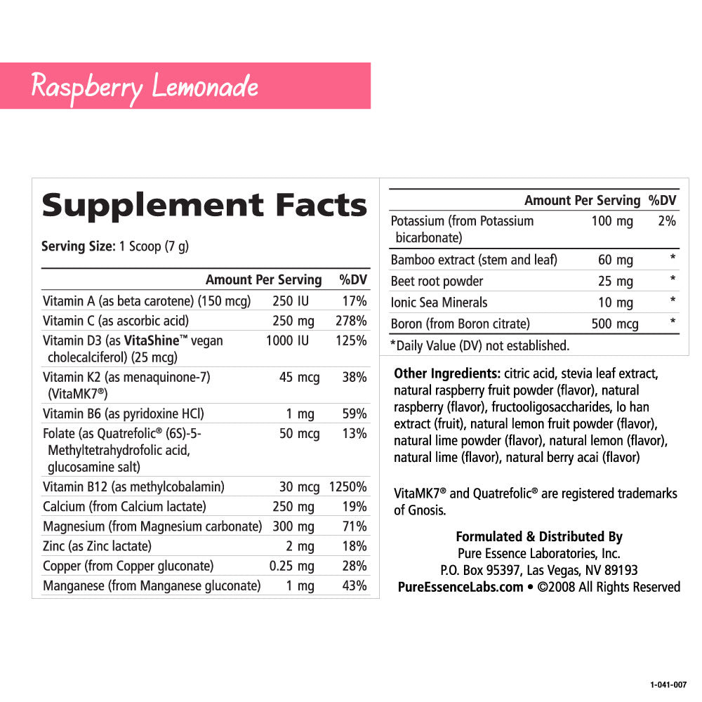 Pure Essence Labs - Ionic Fizz Super D-K Calcium Plus -