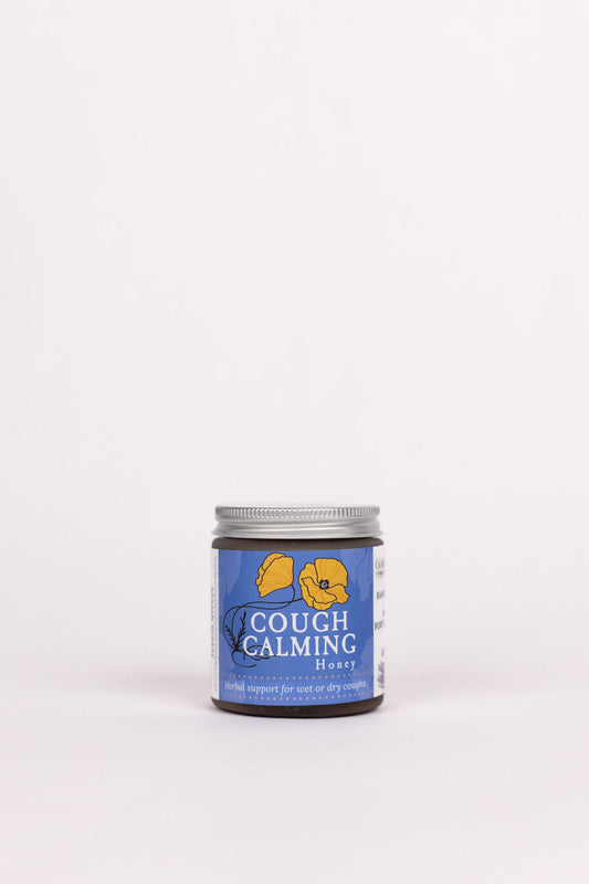 Cough Calming Herbal Infused Honey Jar 4oz