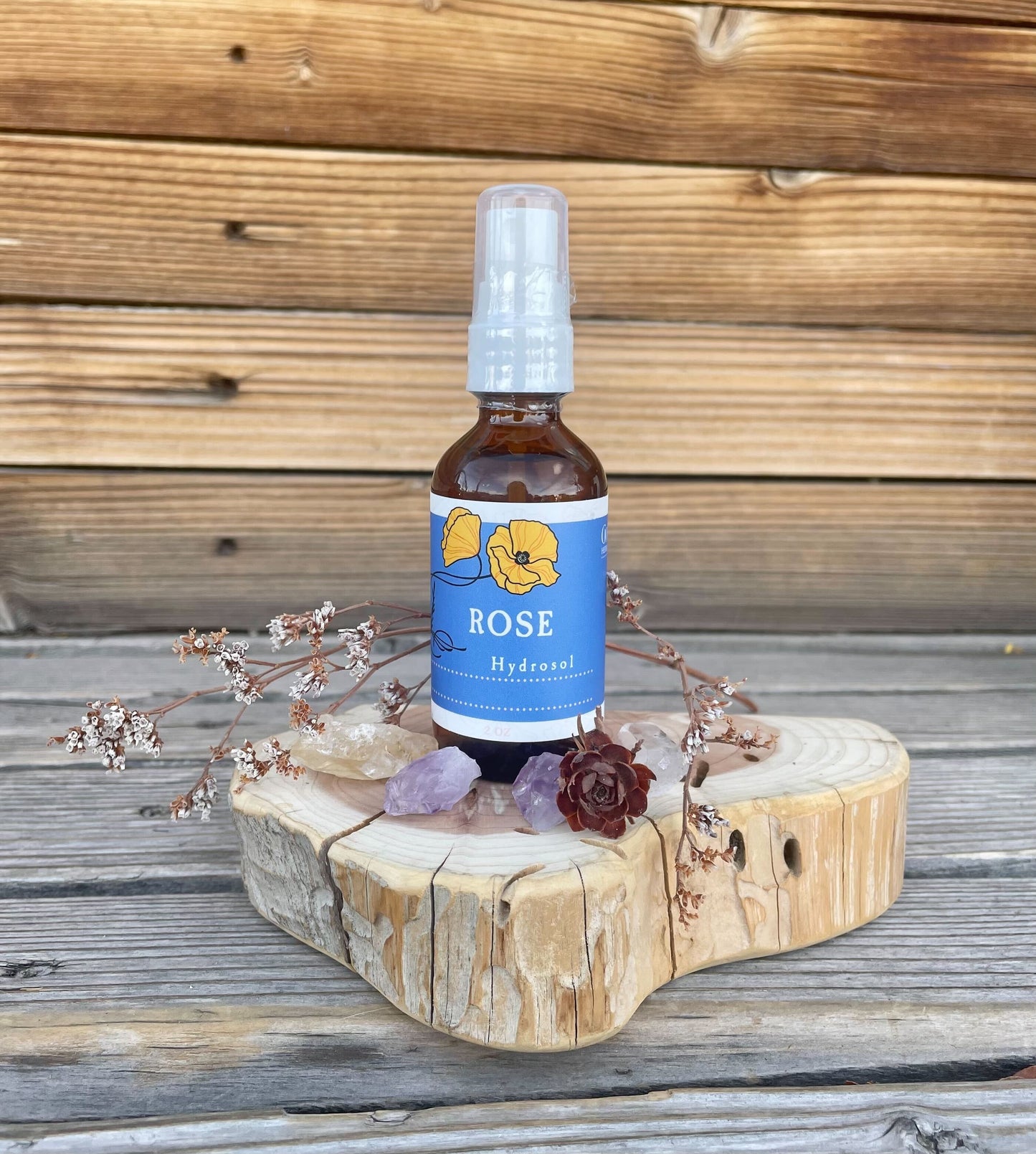 Rose Hydrosol, Organic 2oz Mister