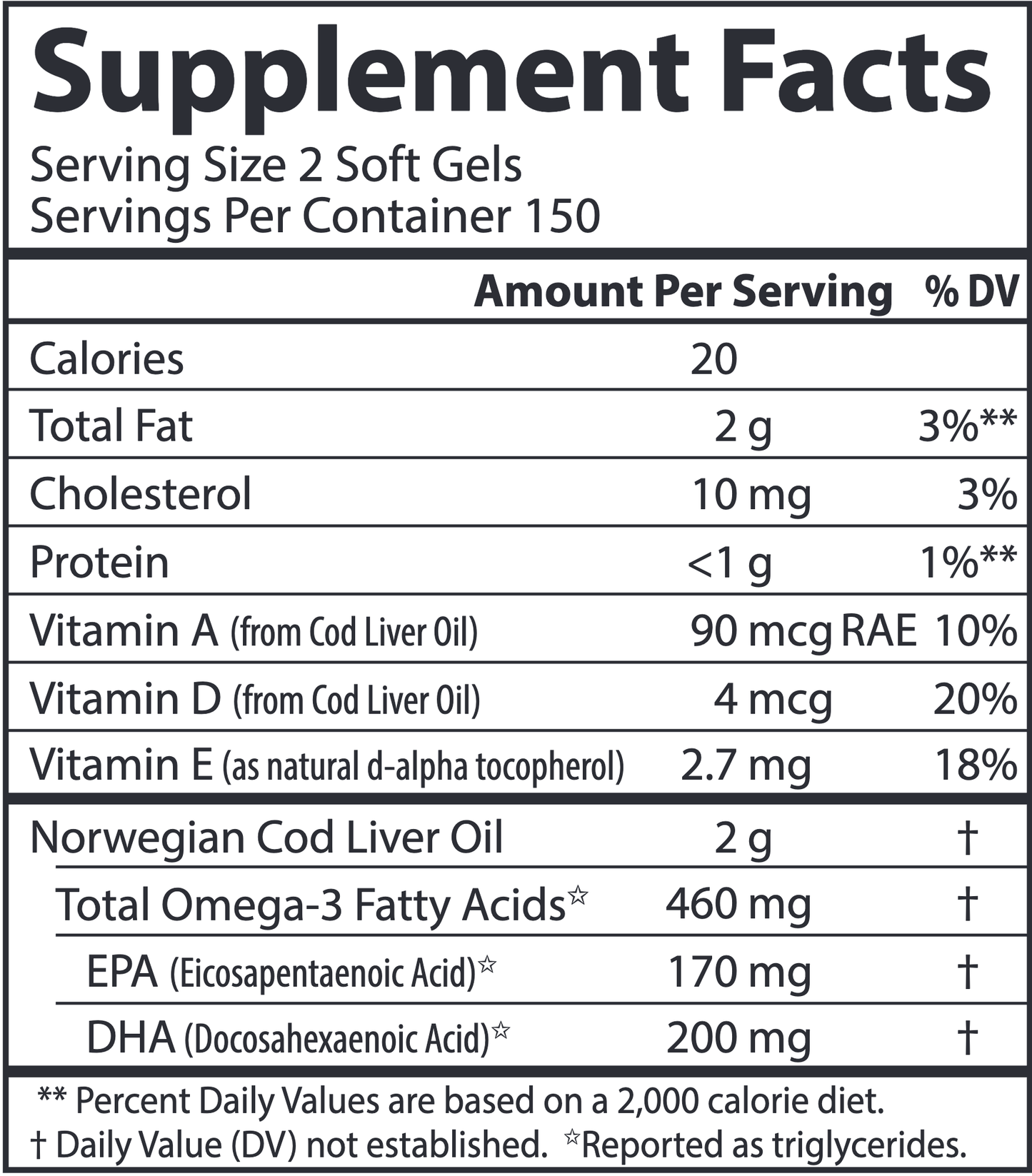 Wild Norwegian CodLiver Oil 300 softgels - Carlson's