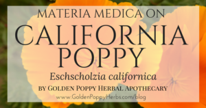 California Poppy Materia Medica