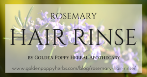 Rosemary Hair Rinse