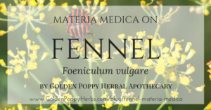Fennel Materia Medica