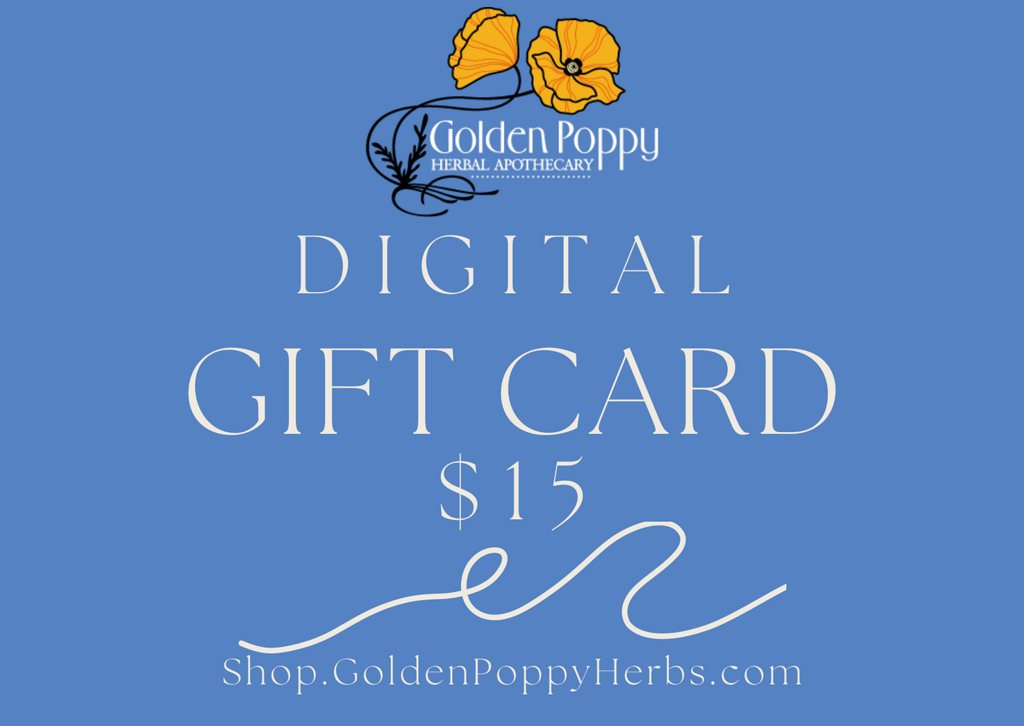 Golden Poppy Herbal Apothecary DIGITAL Gift Card