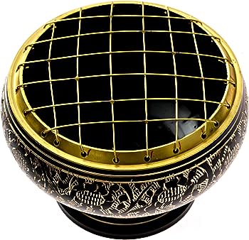 Black Mesh Charcoal Incense Burner