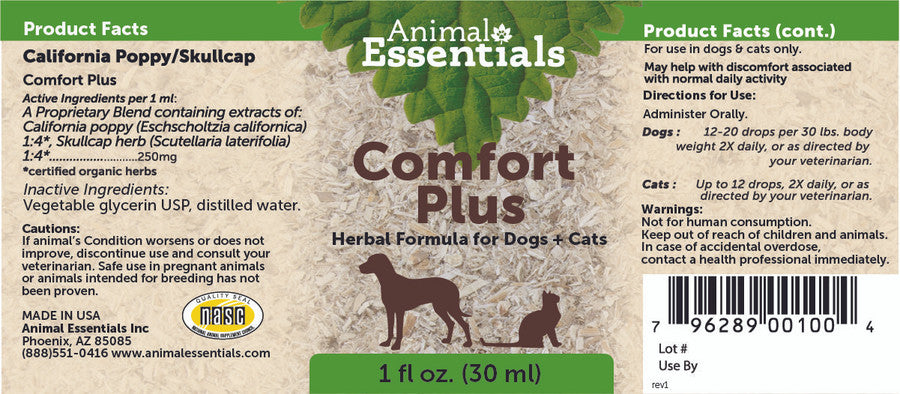 Comfort Plus 1oz - Animal Essentials