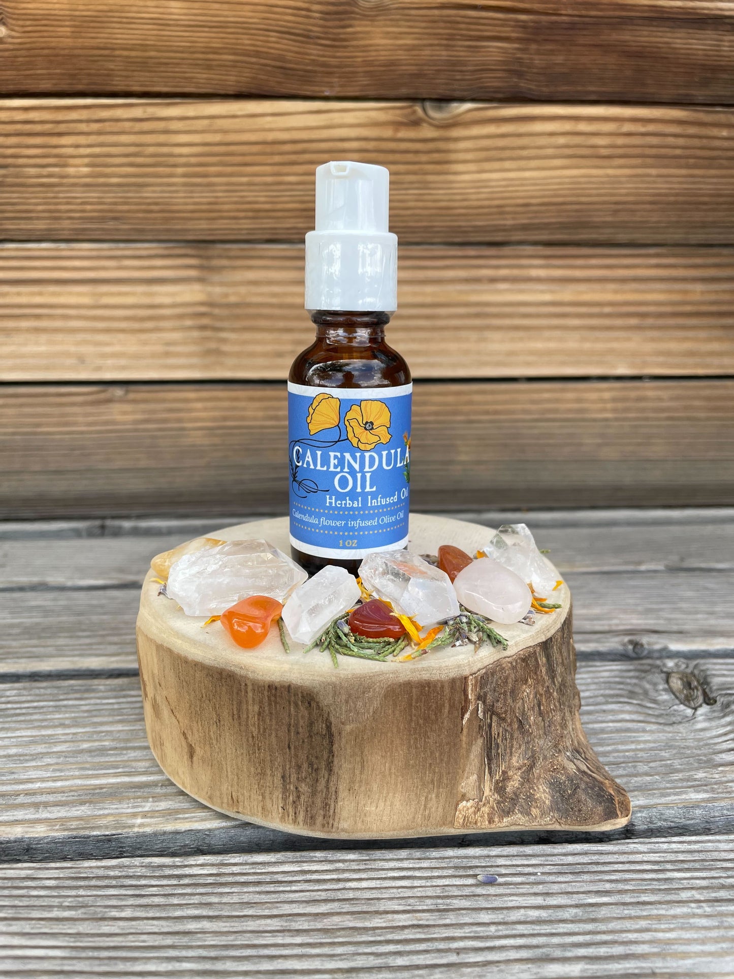 Calendula Infused Olive Oil 1 oz bottle