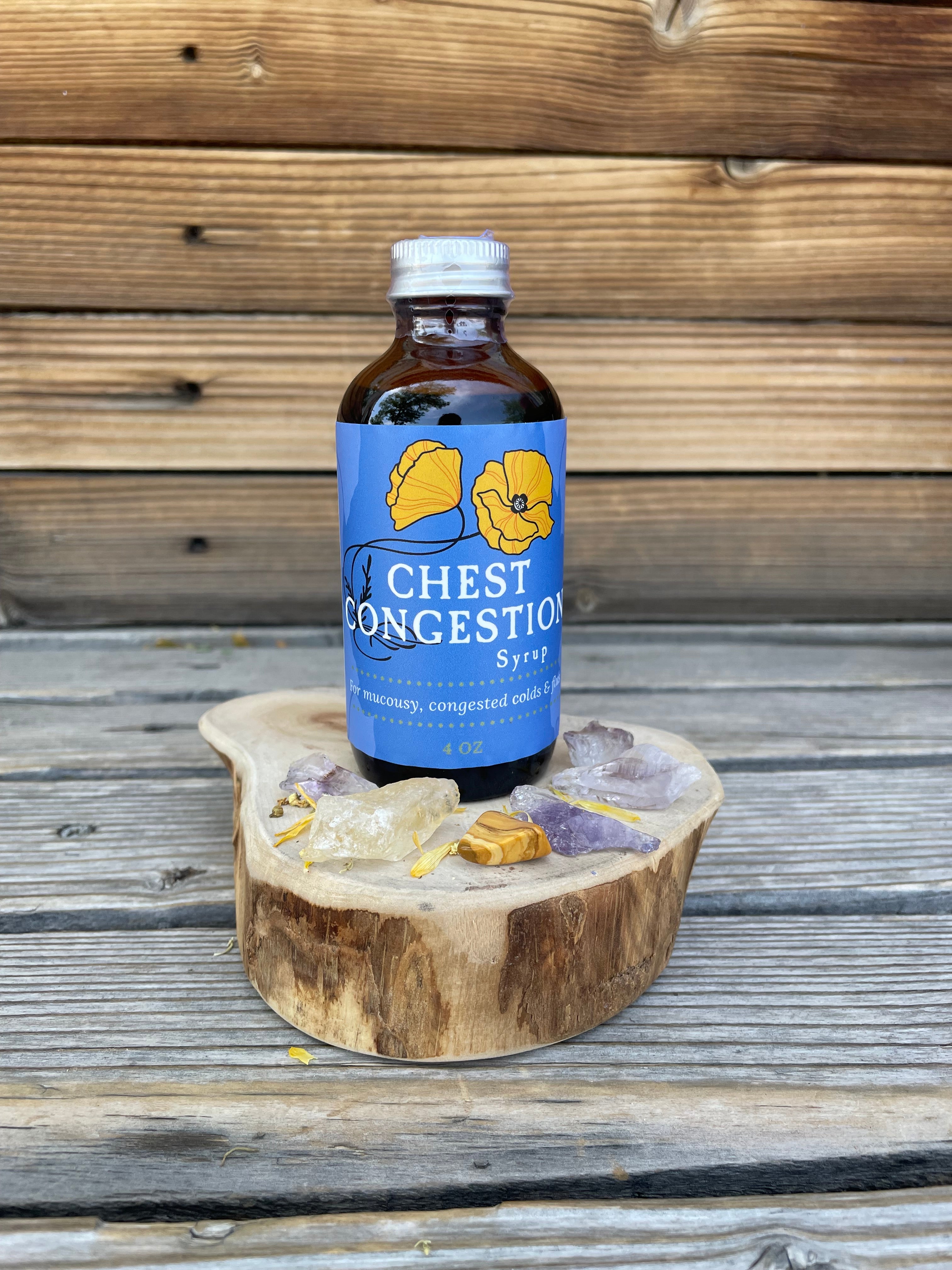 Chest Congestion Relief Syrup 4oz – Golden Poppy Herbal Apothecary