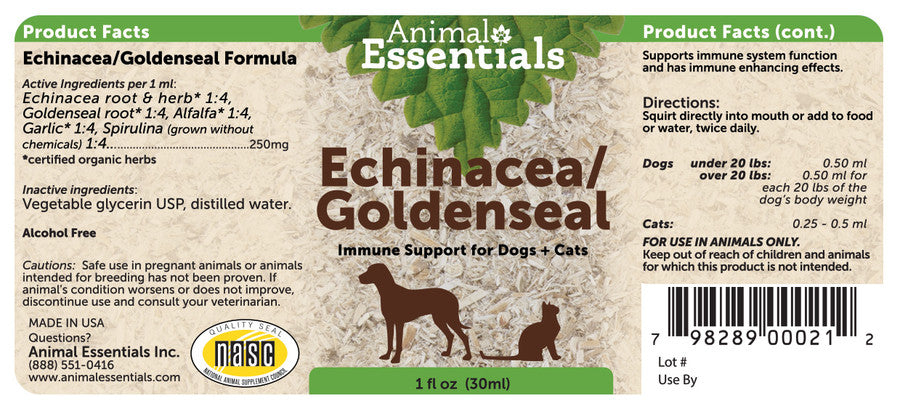 Echinacea/Golden Seal - Animal Essentials - 1 oz