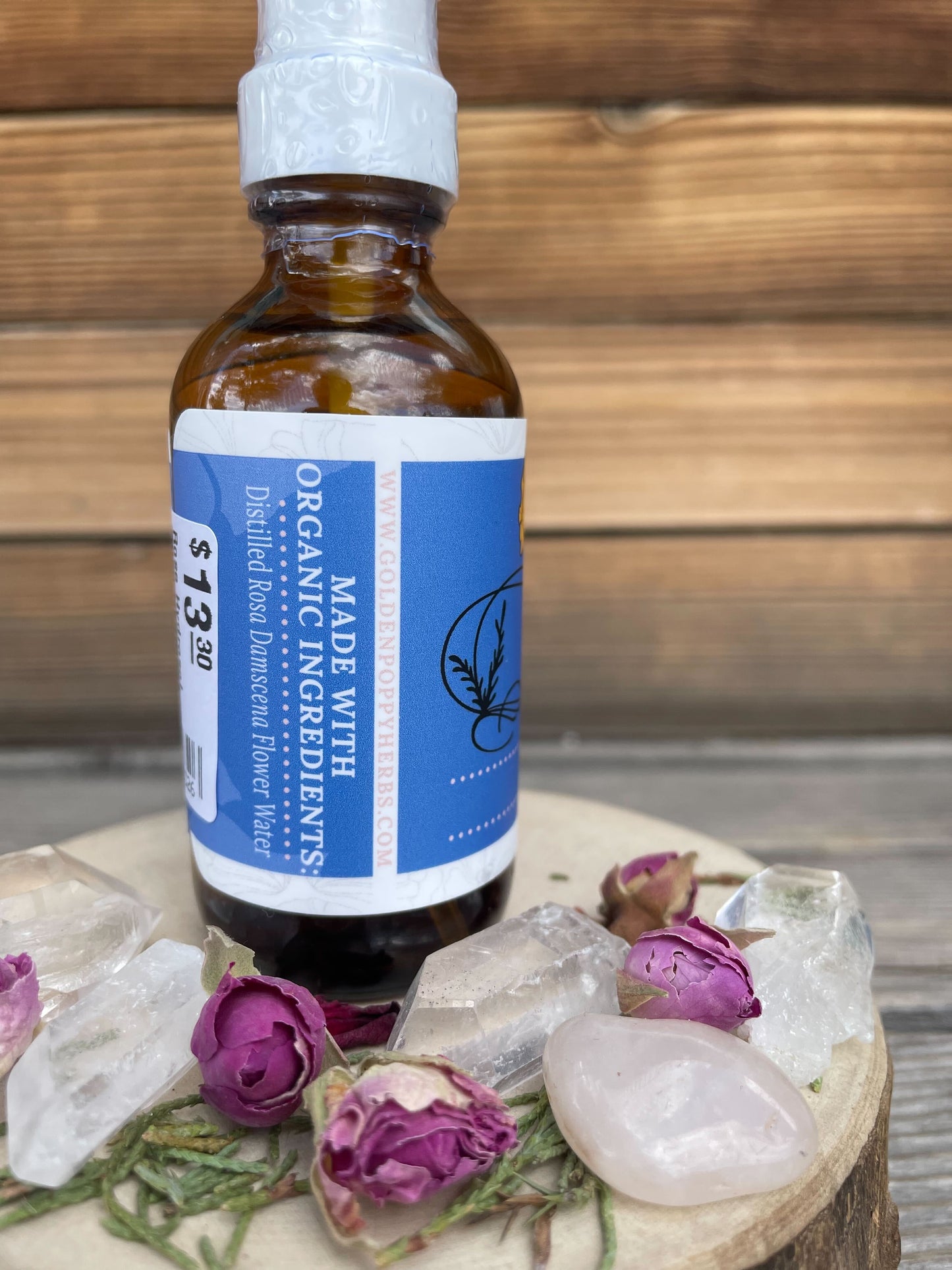 Rose Hydrosol, Organic 2oz Mister