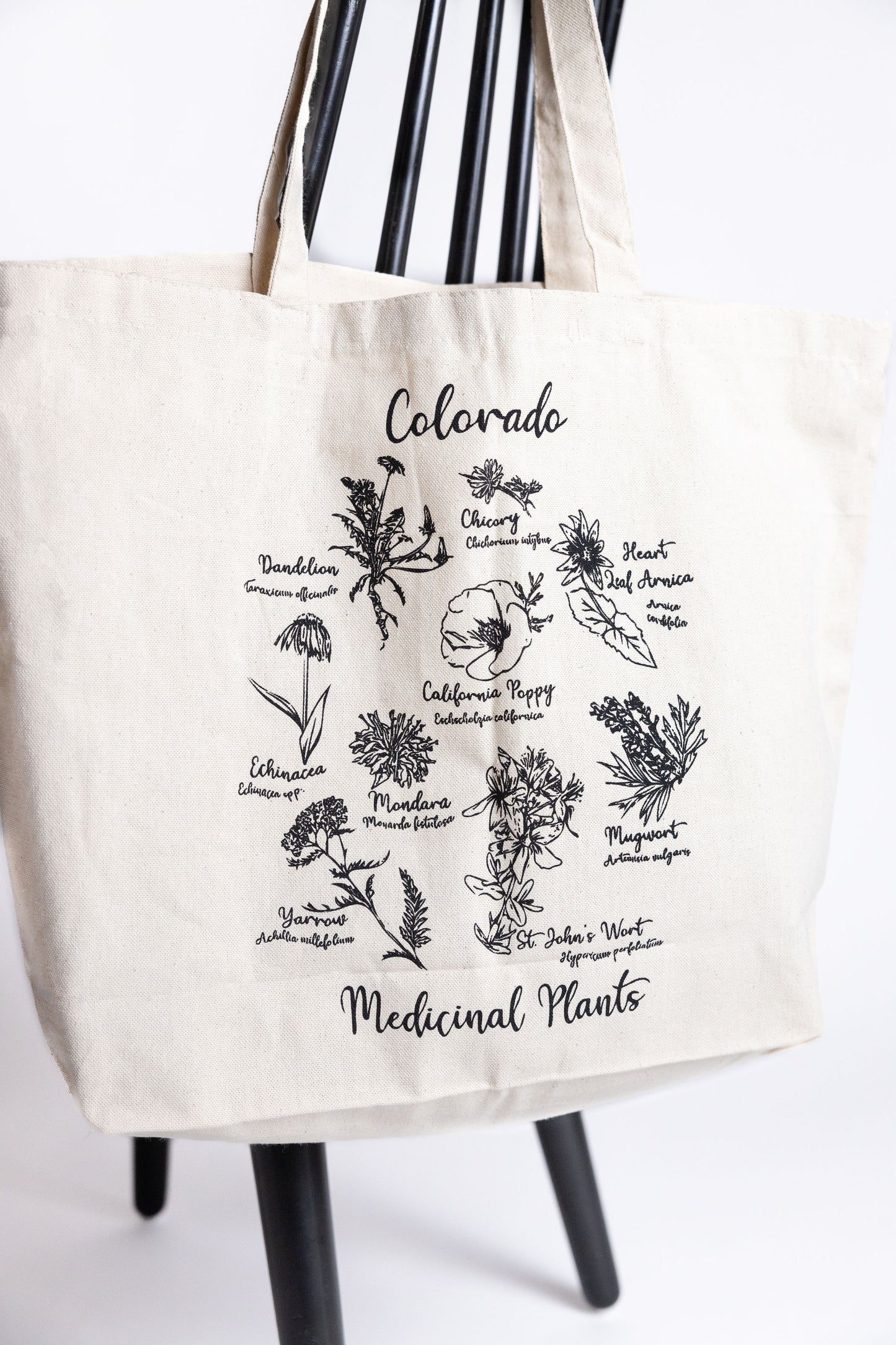 Golden Poppy Canvas Tote Bag - Medicinal Flowers