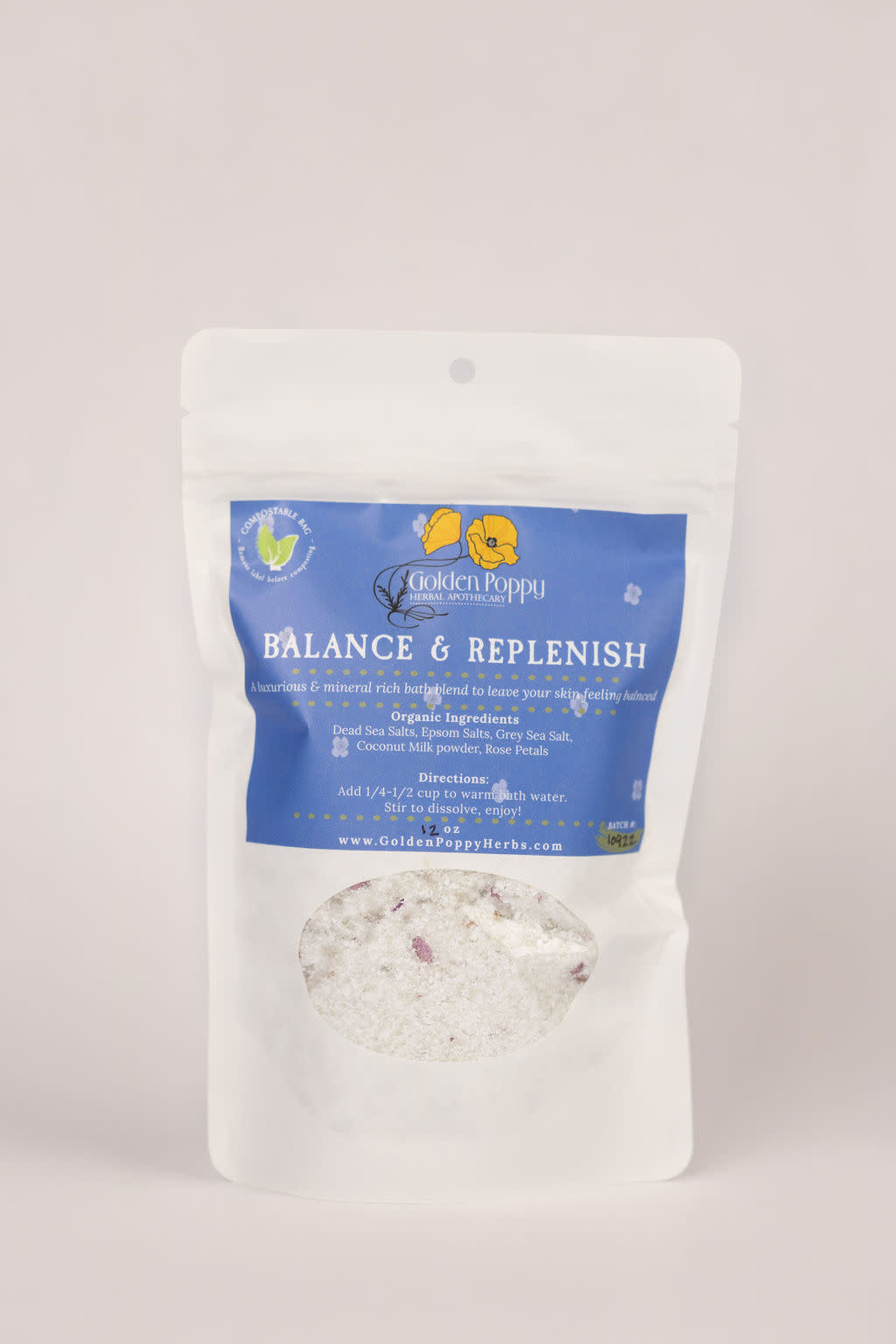 Balance & Replenish Bath Salts, 12 oz