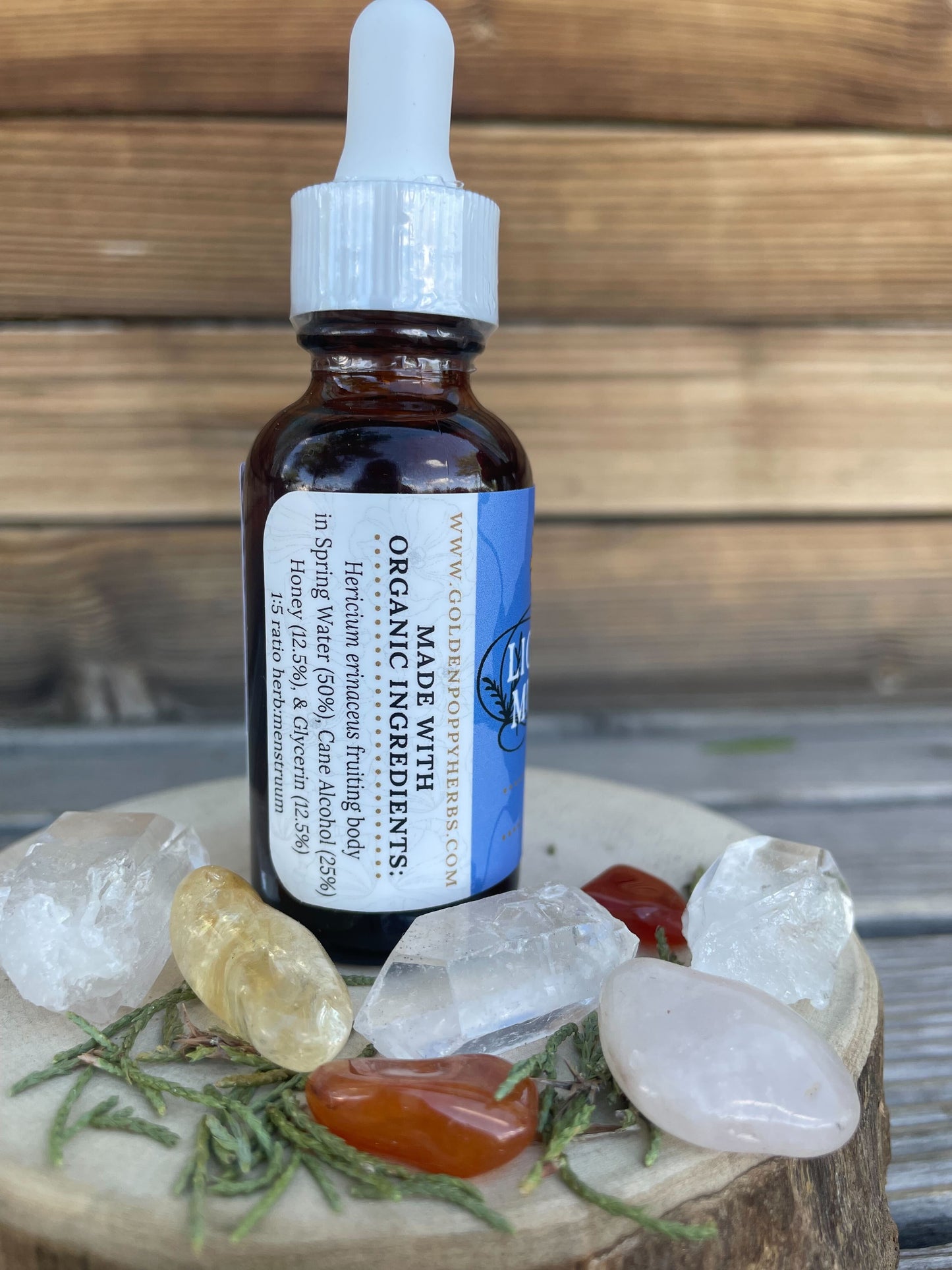 Lion's Mane Mushroom Tincture 1 oz, Organic, Triple Extracted