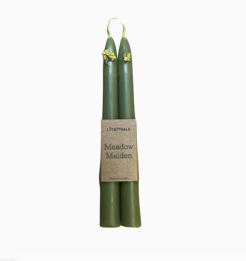 Lit Rituals Beeswax Taper Candles -