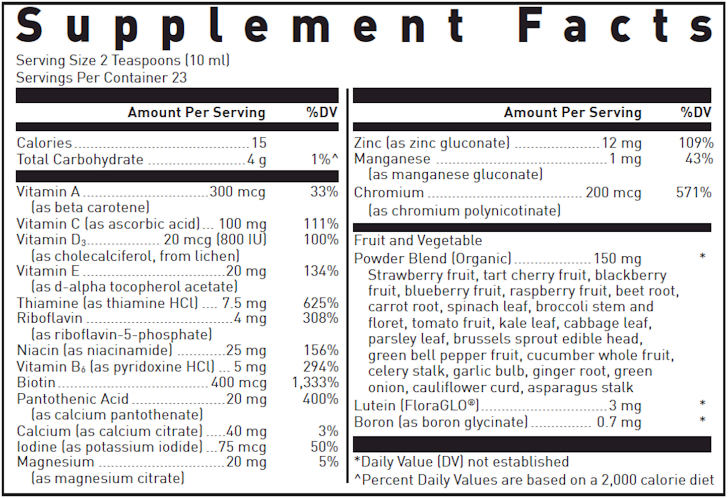 Liquid Multivitamin 7.8 fl oz - Douglas Laboratories®