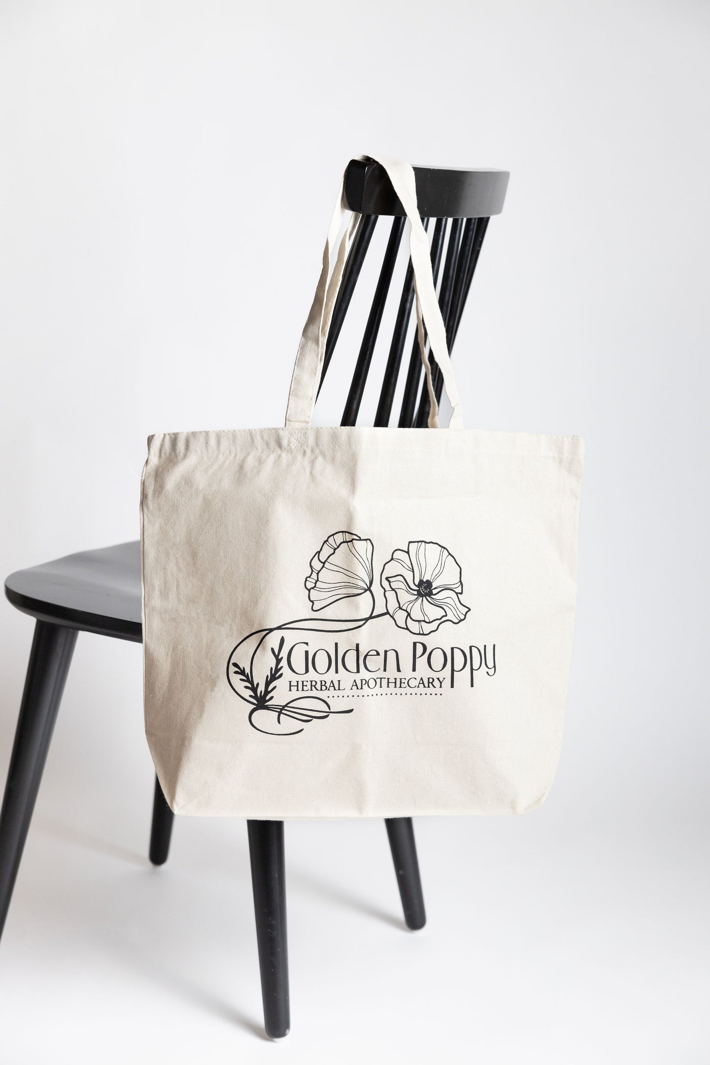 Golden Poppy Canvas Tote Bag - Medicinal Flowers