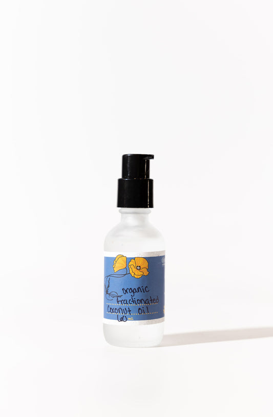 Fractionated Coconut Oil, Organic 2oz bottle