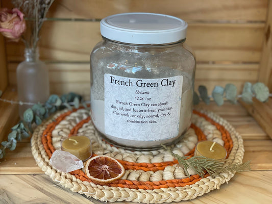 French Green Clay, bulk/oz