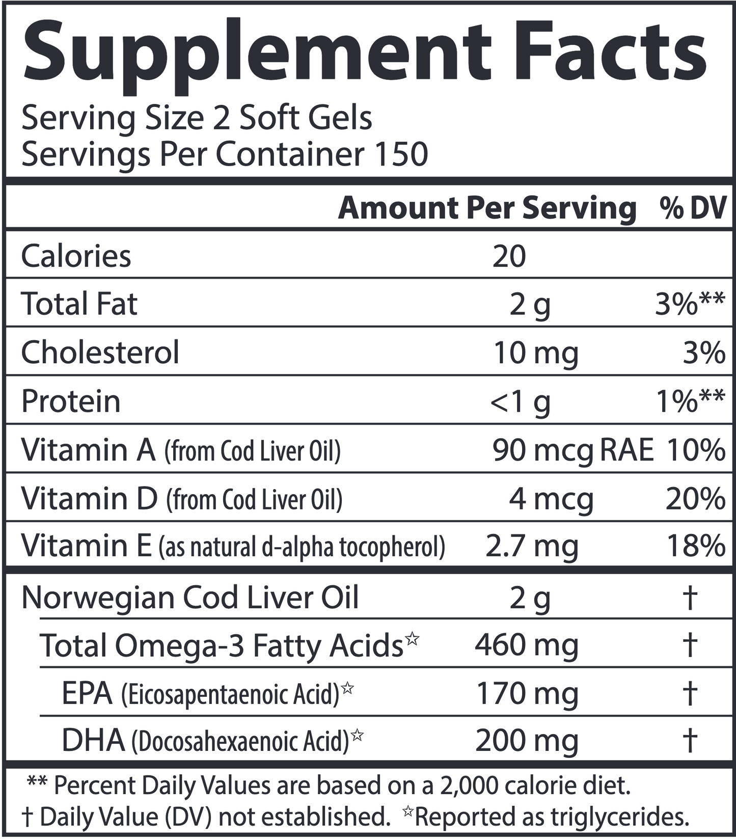 Wild Norwegian CodLiver Oil 300 softgels - Carlson's