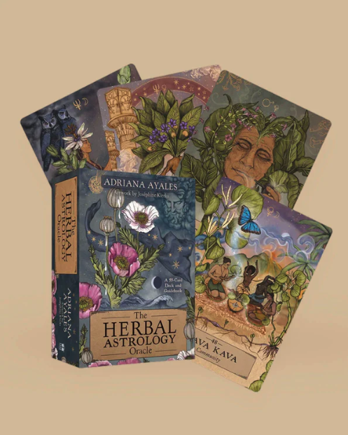 The Herbal Astrology Oracle: A 55-Card Deck & Guidebook By Adriana Ayales