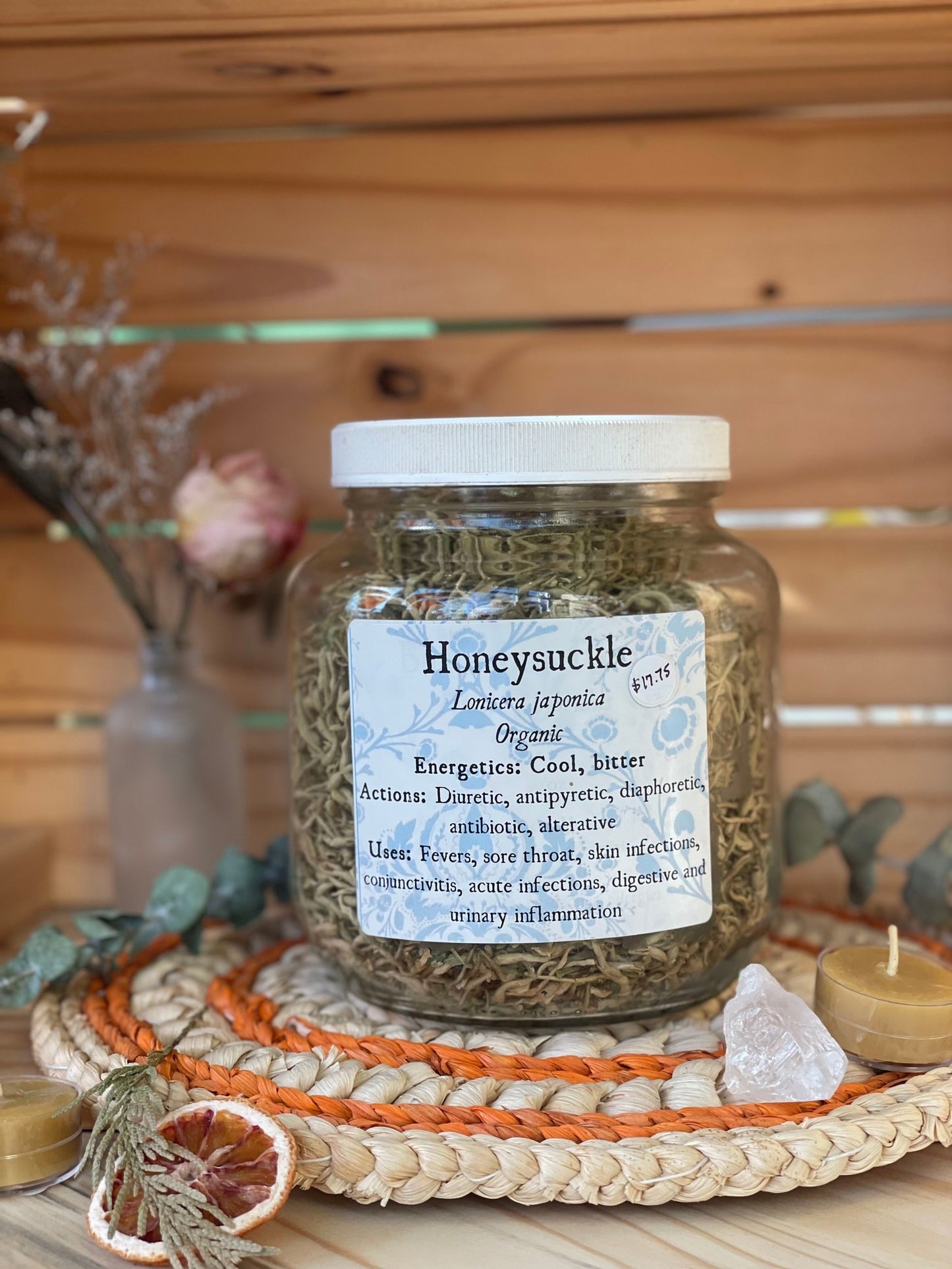 Honeysuckle Flowers, Organic, bulk/oz