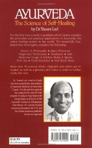 Ayurveda the Science of Self Healing - Vasant Lad