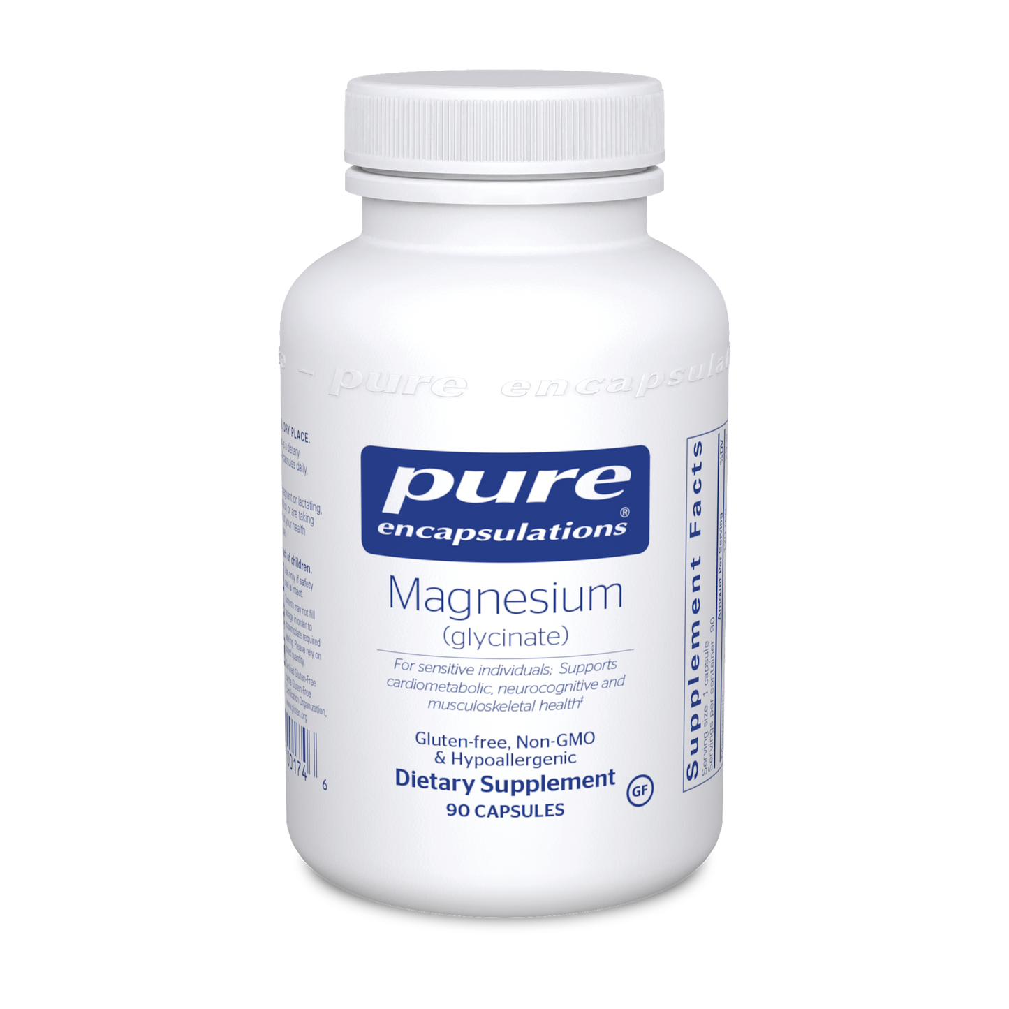 Magnesium Glycinate 120mg - Pure Encapsulation 90 caps