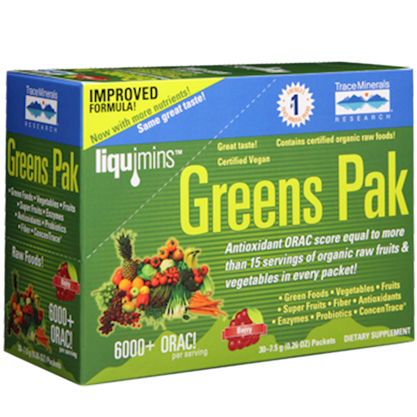 Greens Pak Berry - Trace Minerals 30 packets