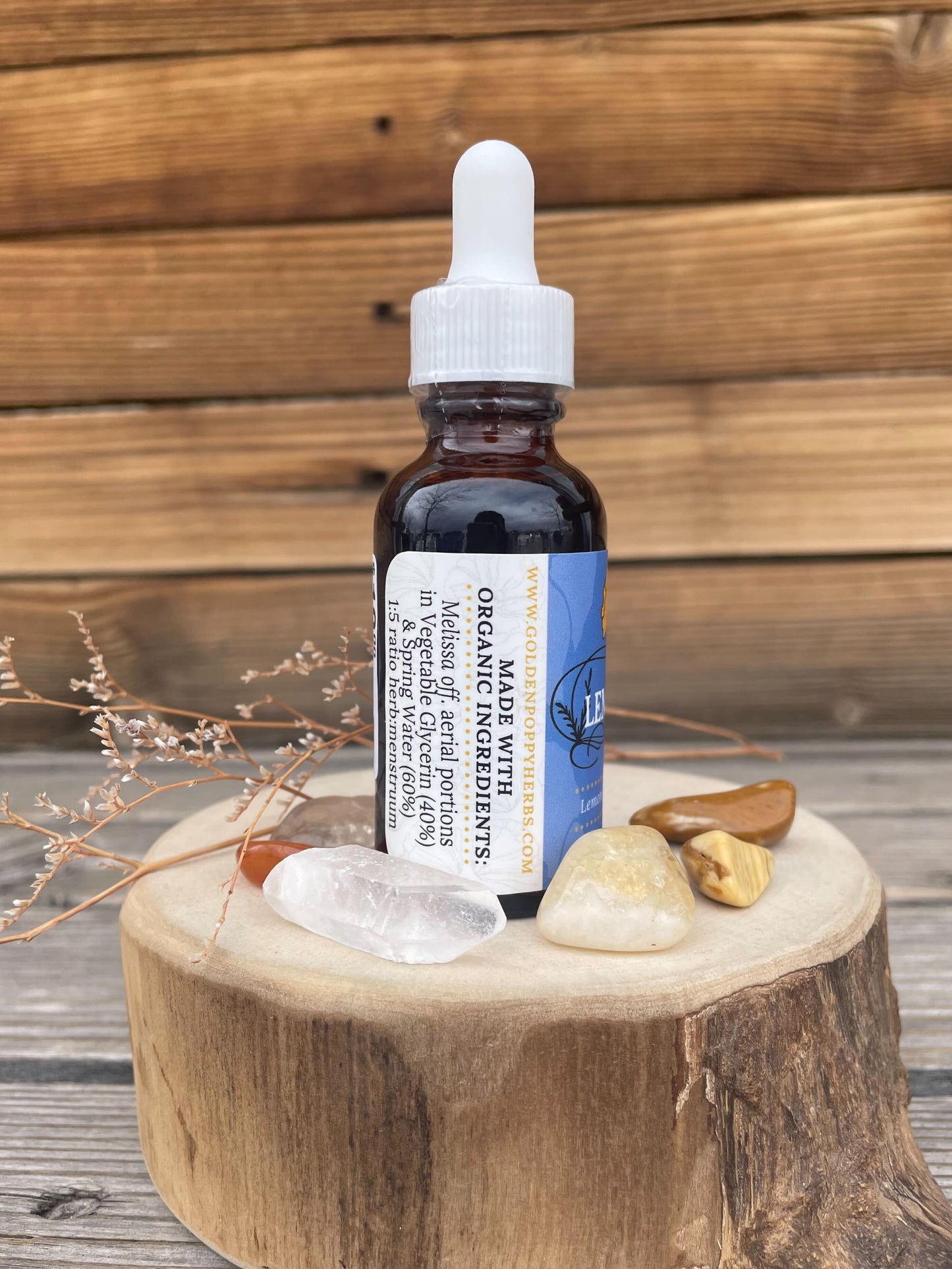 Lemon Balm Glycerite Tincture  1 oz bottle