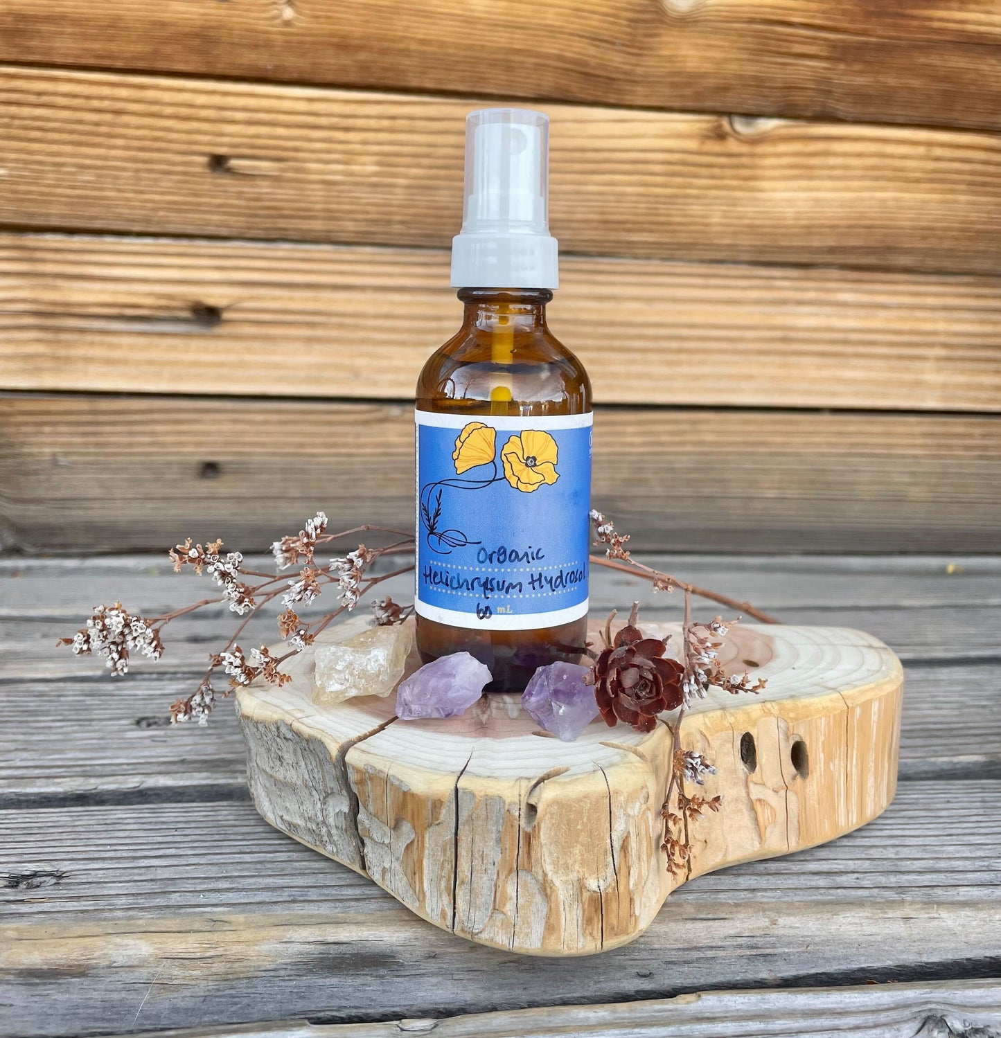 Helichrysum Hydrosol, Organic 2oz Mister