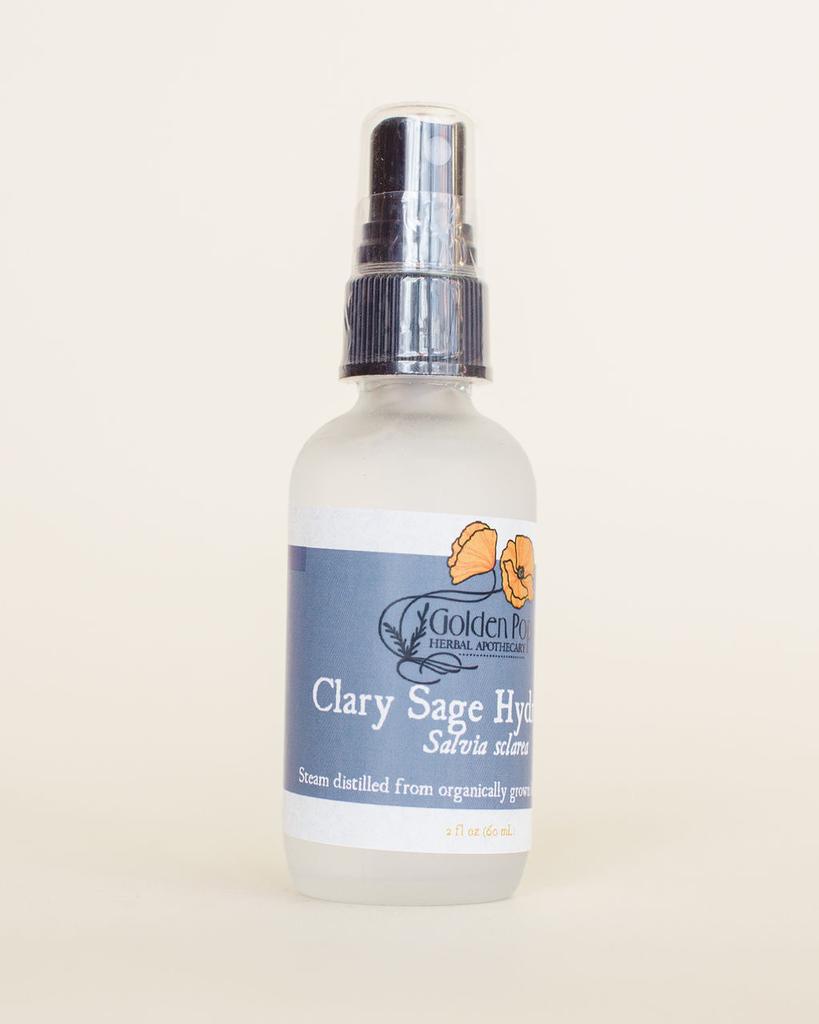 Clary Sage Hydrosol, Organic 2oz Mister