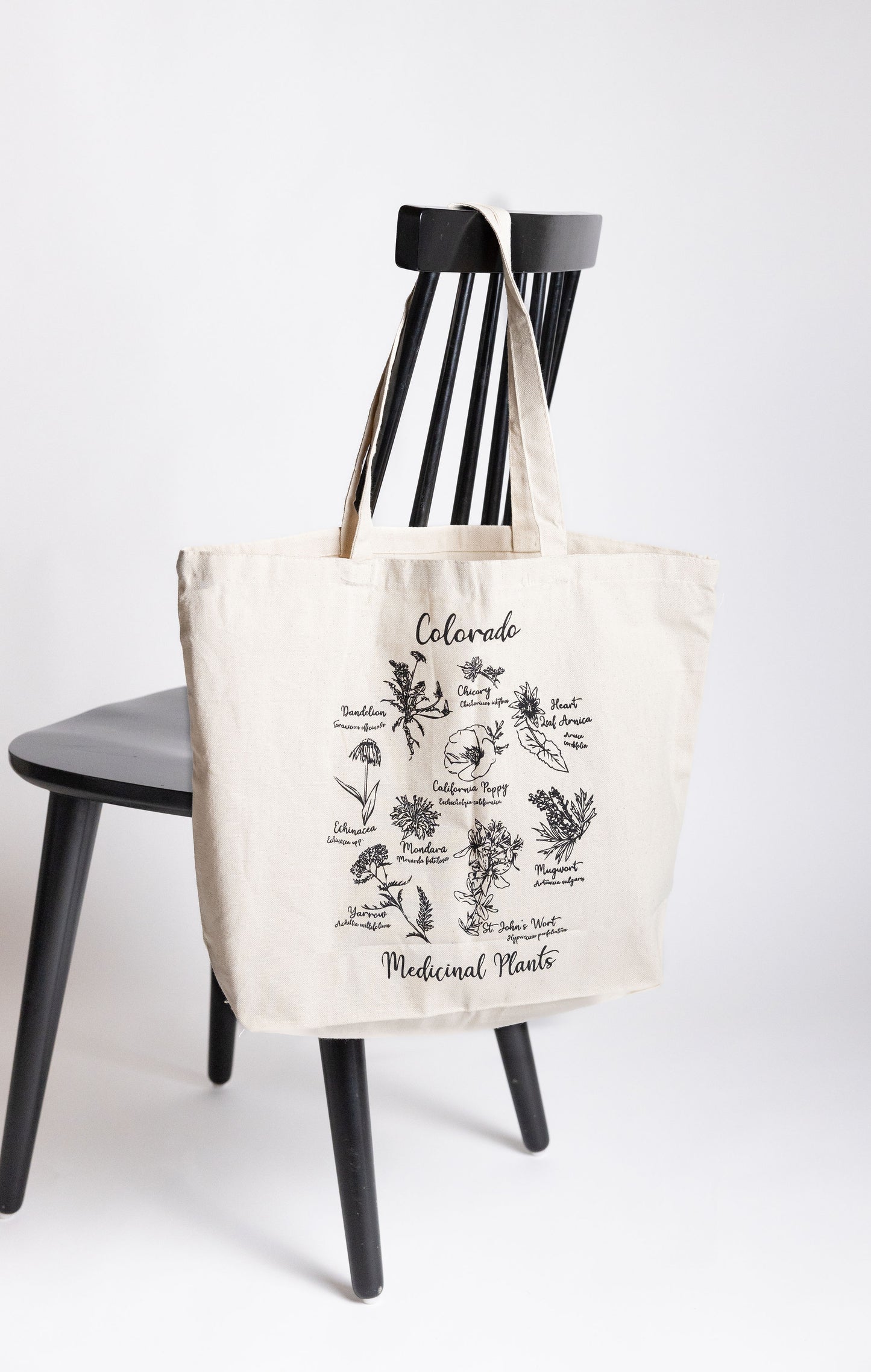 Golden Poppy Canvas Tote Bag - Medicinal Flowers