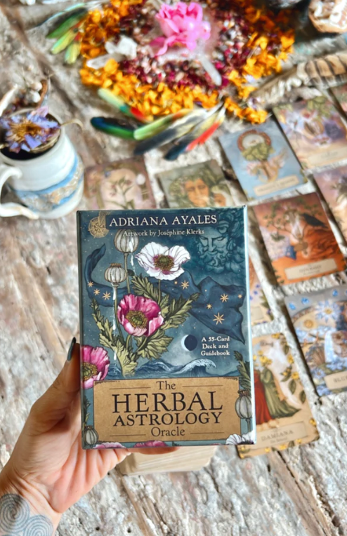 The Herbal Astrology Oracle: A 55-Card Deck & Guidebook By Adriana Ayales