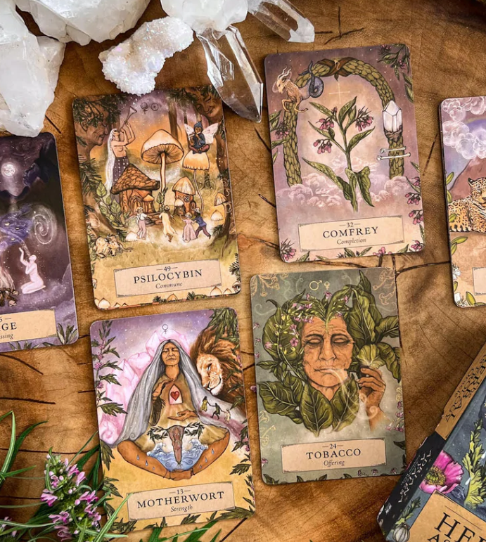 The Herbal Astrology Oracle: A 55-Card Deck & Guidebook By Adriana Ayales